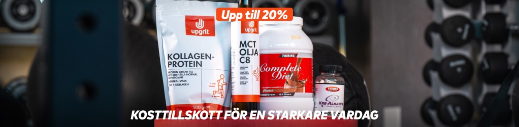 Upp till 20% rabatt p utvalda kosttillskott